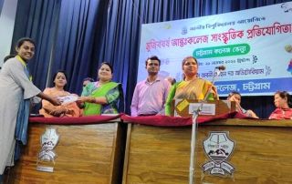 চাঁদপুর সরকারি কলেজের মেধাবী ছাত্রী তন্বী একক অভিনয়ে বিভাগীয় পর্যায়ে শ্রেষ্ঠ