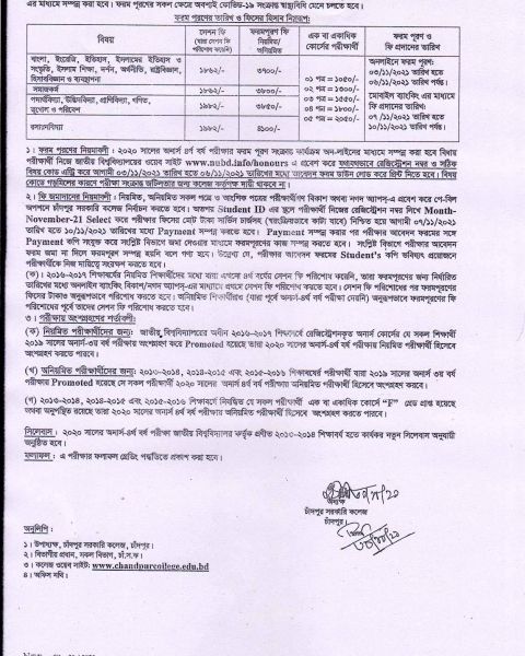 honours 4th year form filup notice.jpg